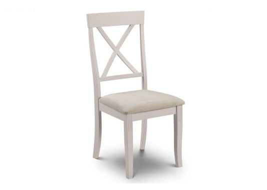 Davenport Oak/Elephant Grey Dining Chair by Julian Bowen