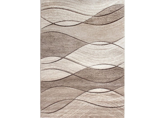 Impulse Waves Biege Rug Range by Floor Trends