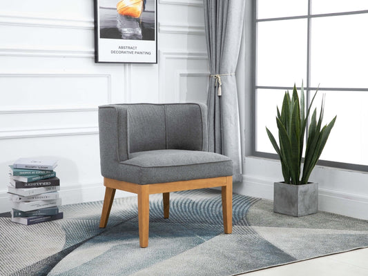 Lucille Herringbone Grey Chair by Annaghmore - bedsandsofas.ie