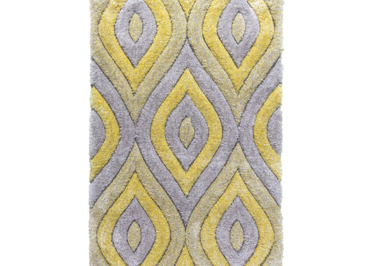 Luxus Teardrop Yellow Rug Range by Floor Trends