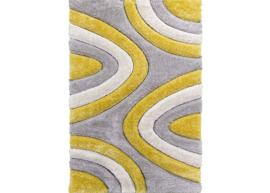 Luxus Ripple Yellow Rug Range by Floor Trends