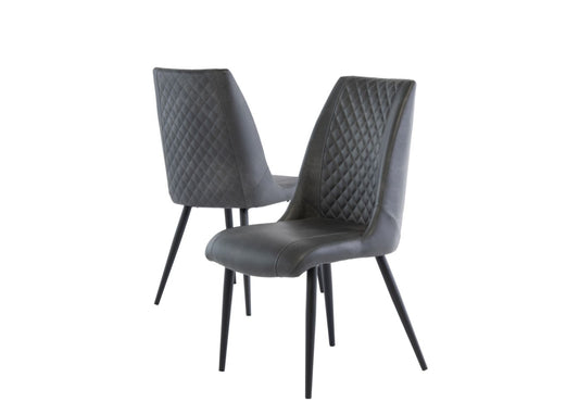 Adrano Grey PU Dining Chair