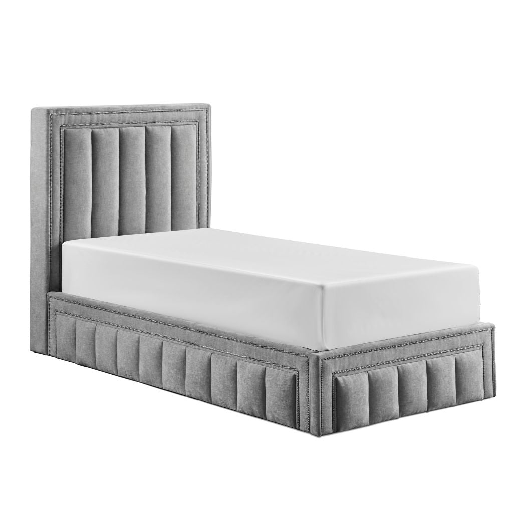 Amelia Grey Storage Bedframe