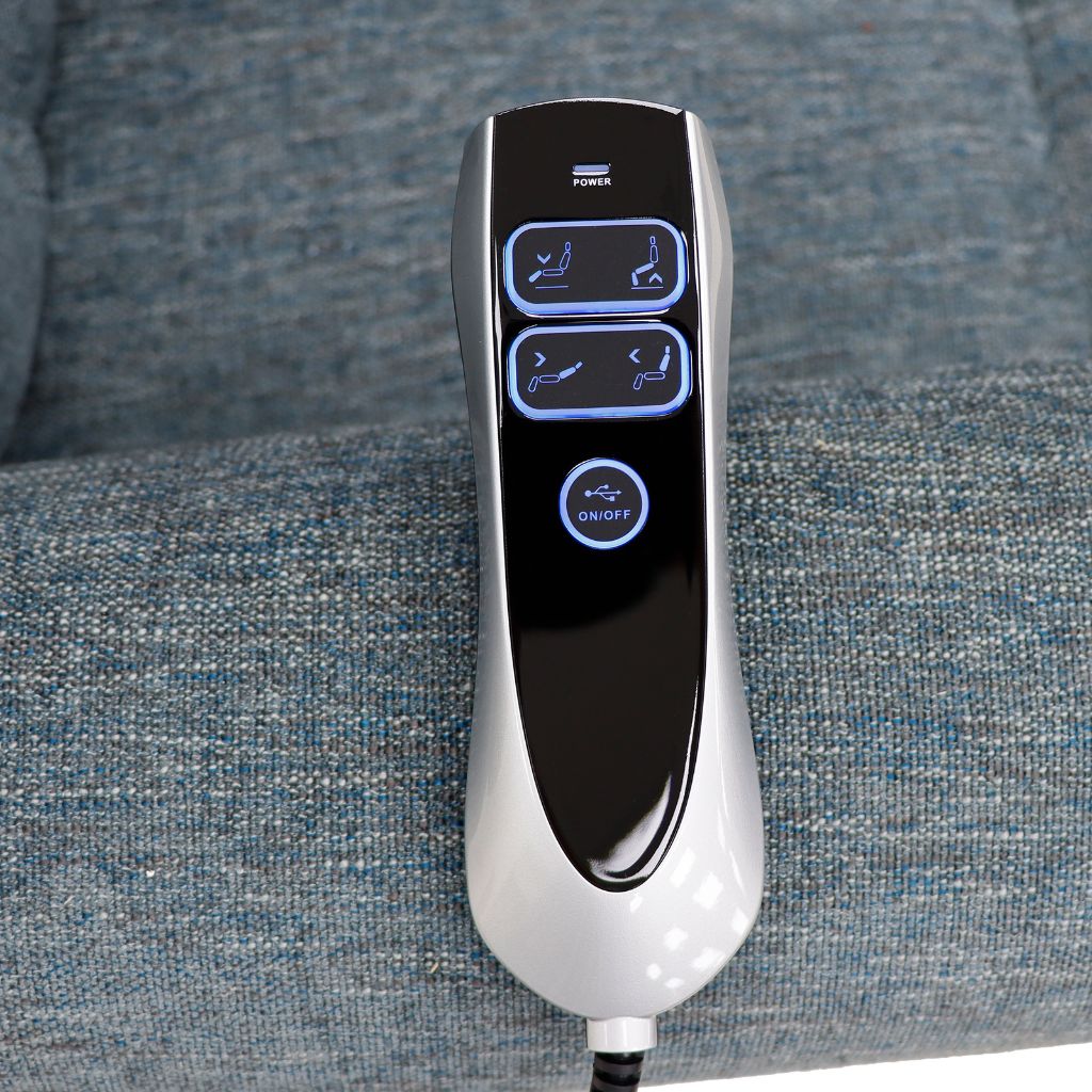 Remote control device on a textured surface
