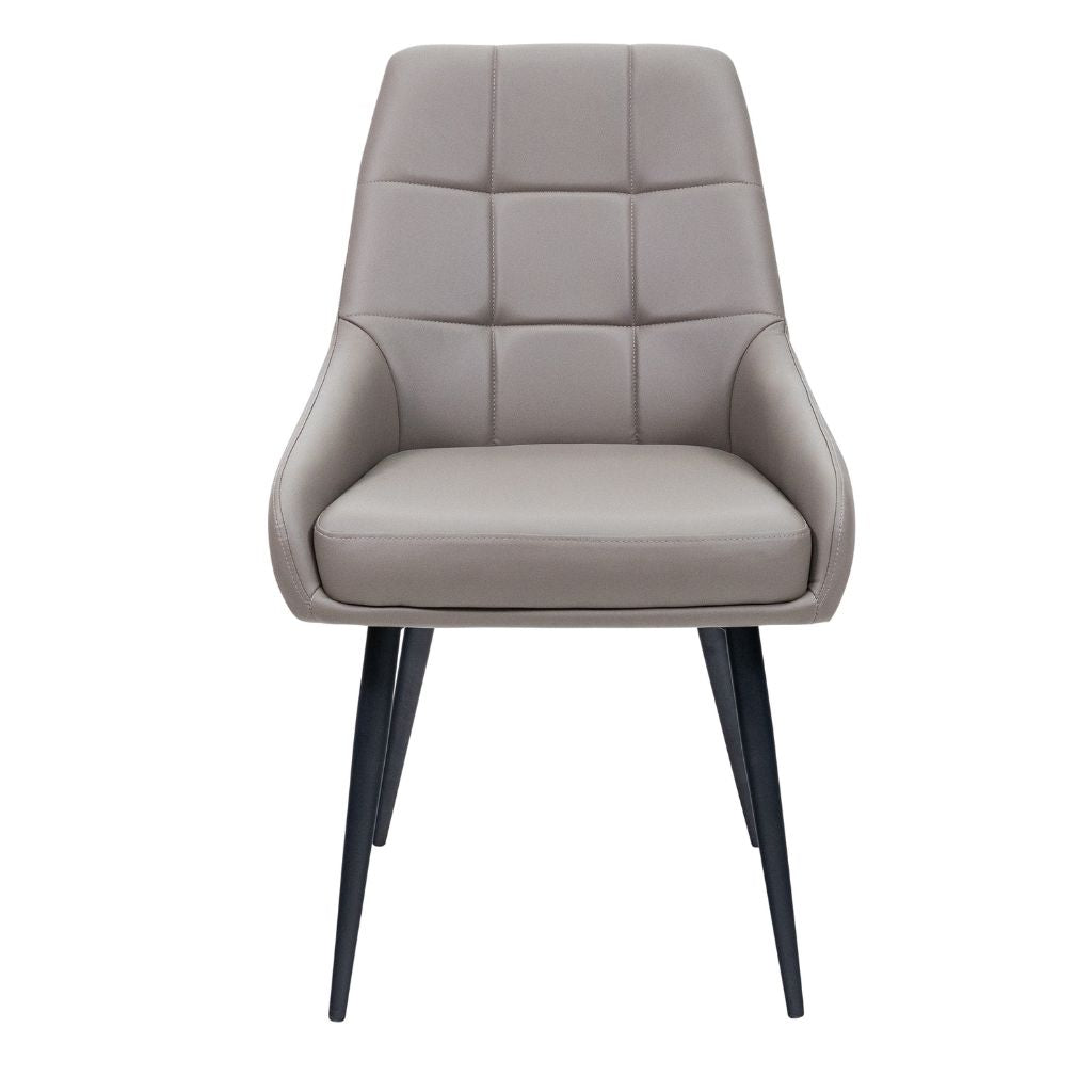 Avola Taupe Faux Leather Dining Chair