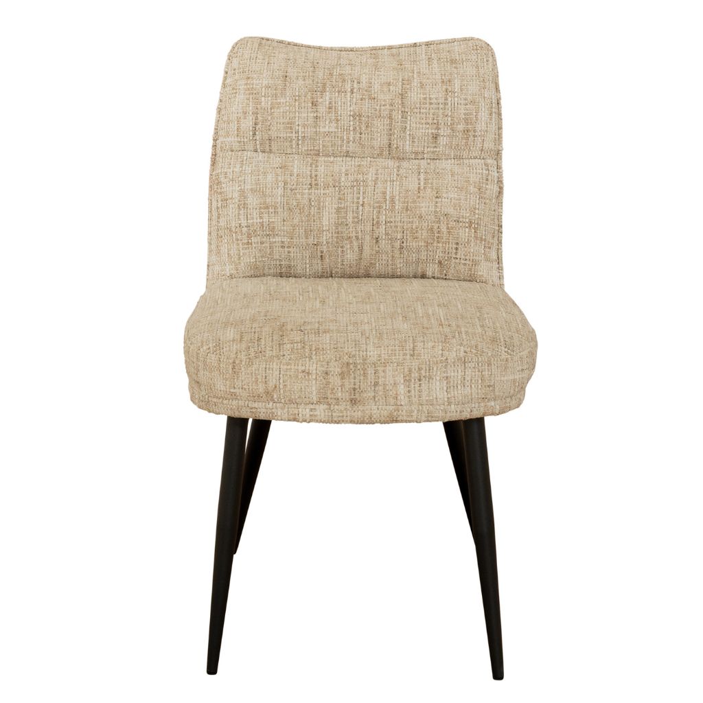 Belforte Oatmeal Chenille Fabric Chair
