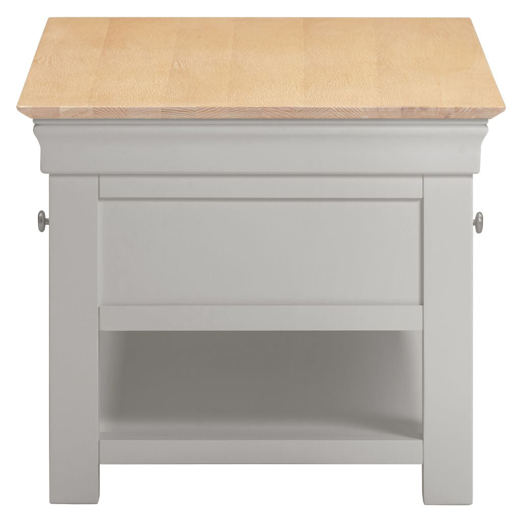 Bordeaux Pebble Grey 2 Drawer Coffee Table Side