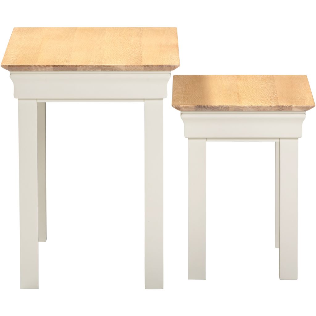 Bordeaux Ivory Nest of 2 Tables Side