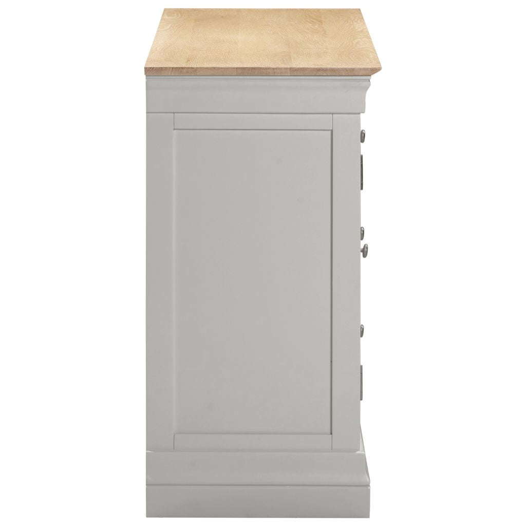 Bordeaux Pebble Grey 2 Door 3 Sideboard Side