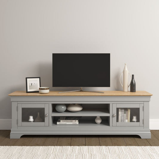 Bordeaux Pebble Grey TV Unit Room