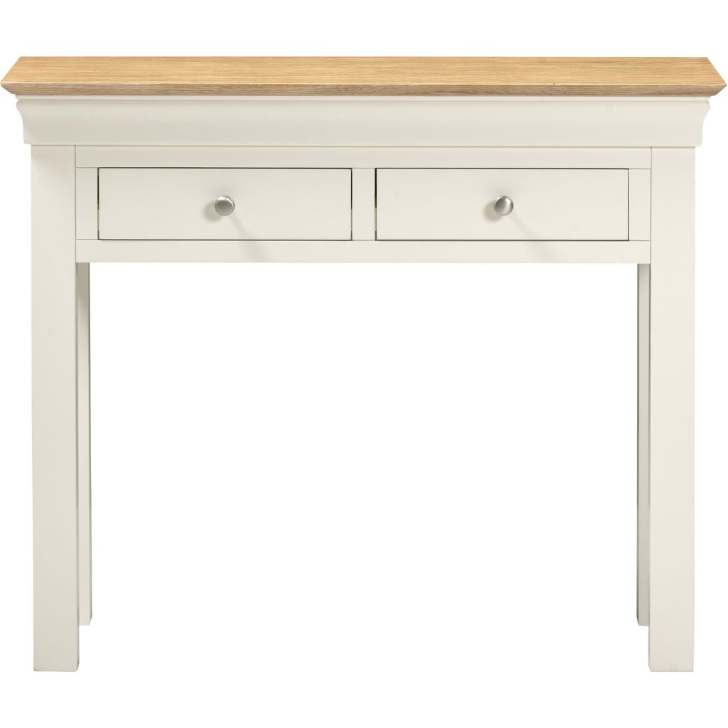 Bordeaux Ivory 2 Drawer Console Table Front
