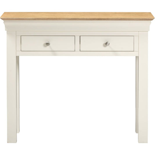 Bordeaux Ivory 2 Drawer Console Table Front