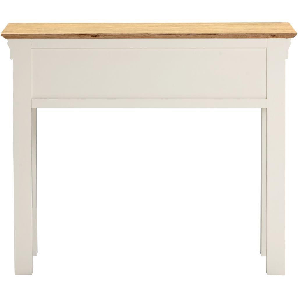 Bordeaux Ivory 2 Drawer Console Table Back