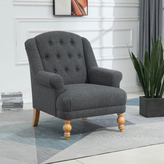 Charlotte Dark Grey Accent Chair Room