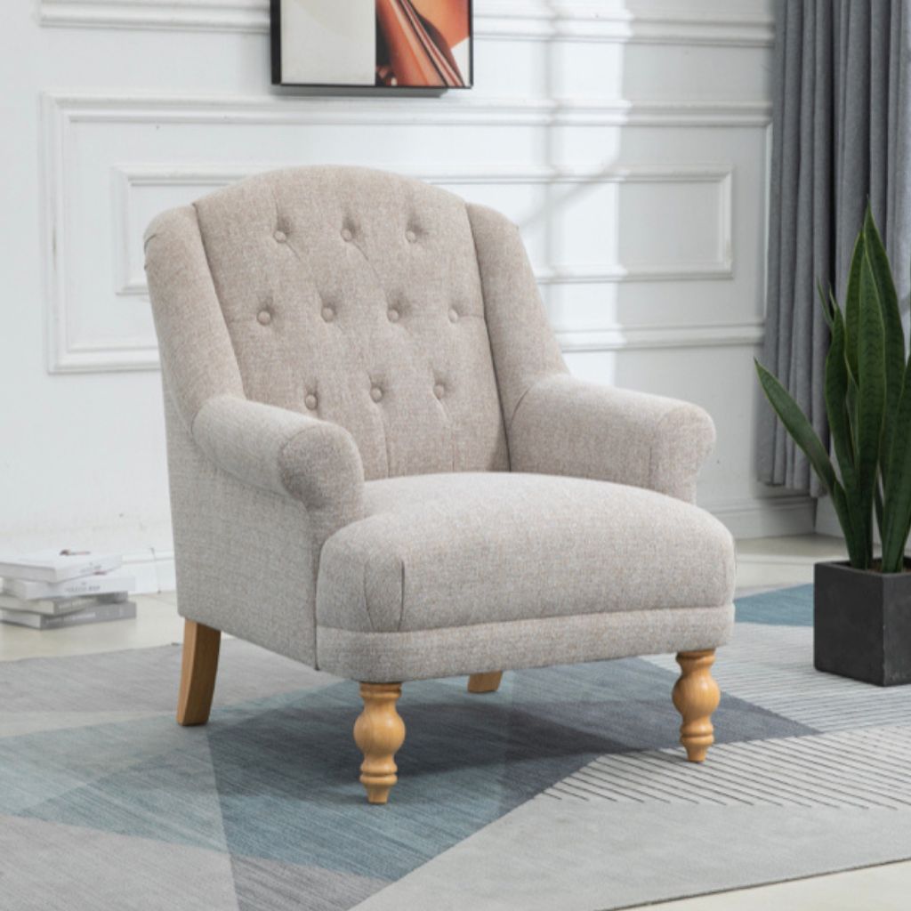 Charlotte Oat Accent Chair Room