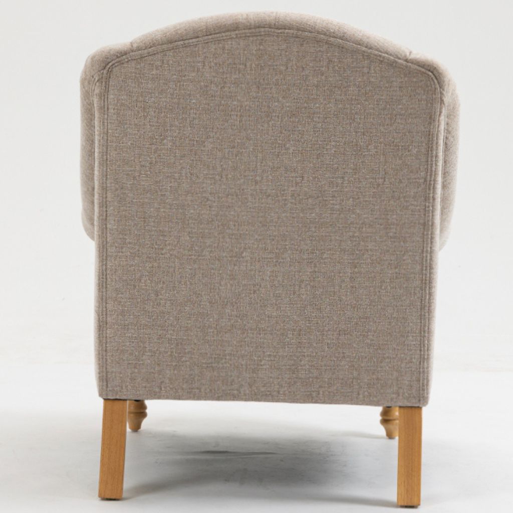 Charlotte Oat Accent Chair Back