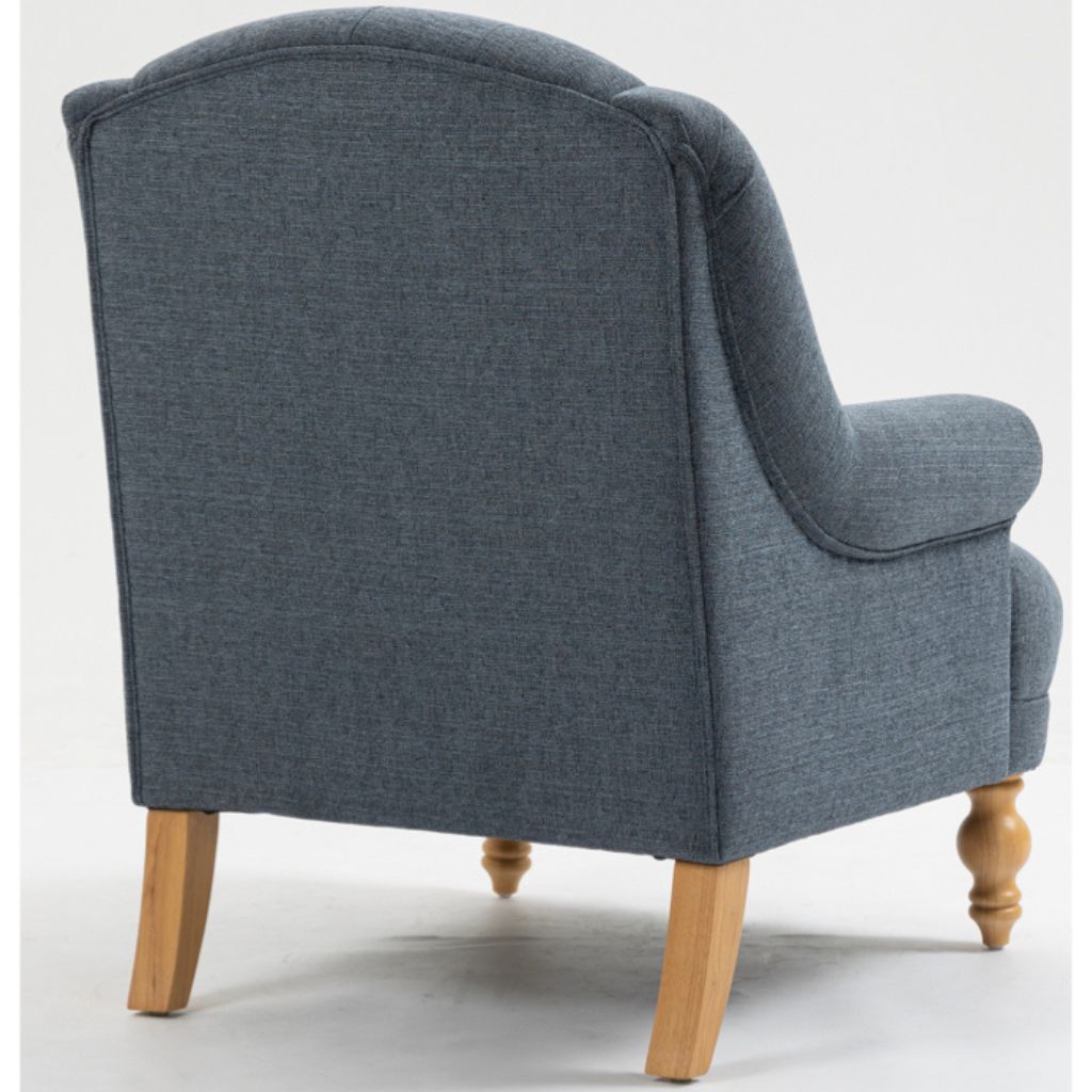 Charlotte Ocean Accent Chair Back Angle
