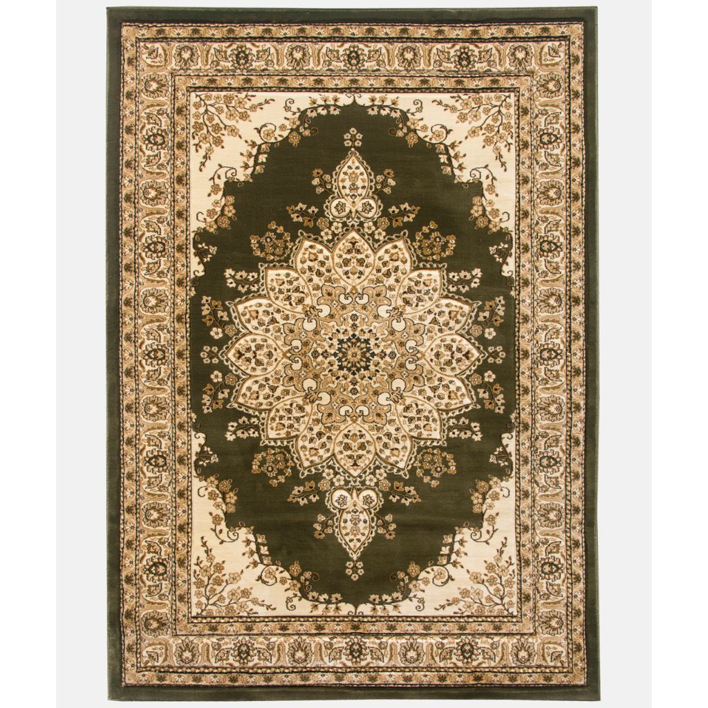 Classique Medallion Green Rug Range by Floor Trends