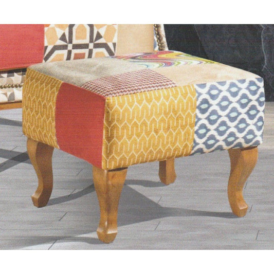 Clio Multi Patchwork Footstool