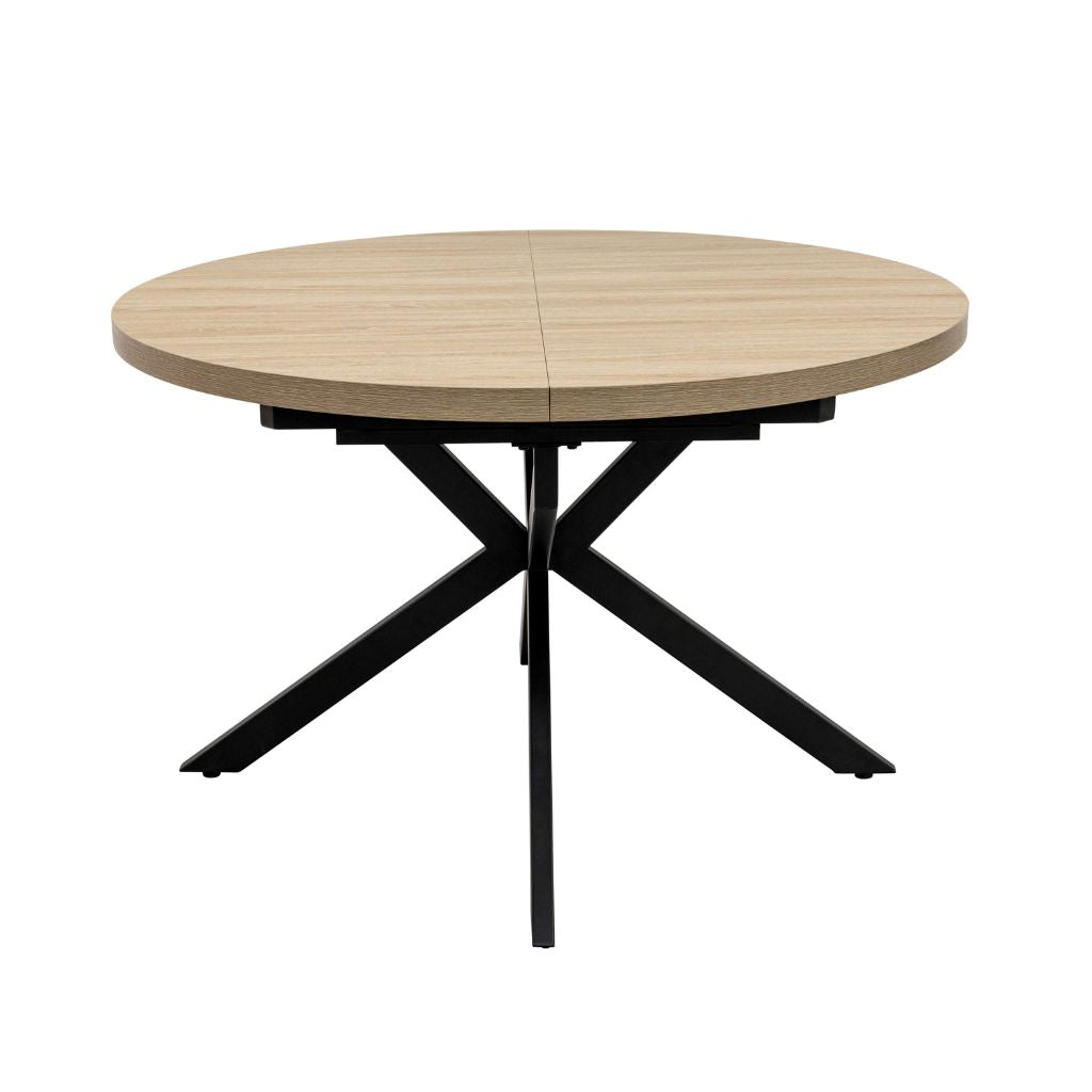 Delta 1.2m Round Extending Oak Dining Table