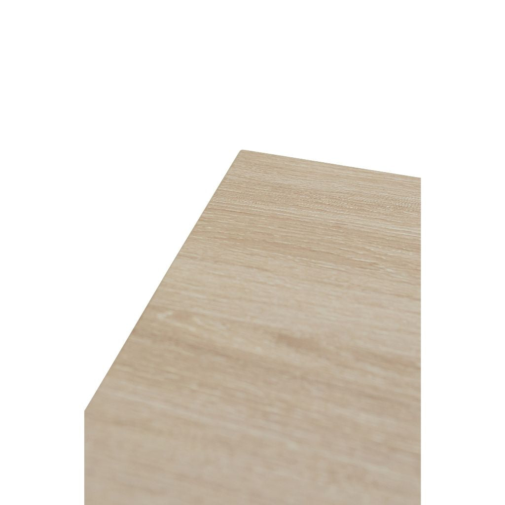 Delta 1.6m Extending Oak Dining Table Close