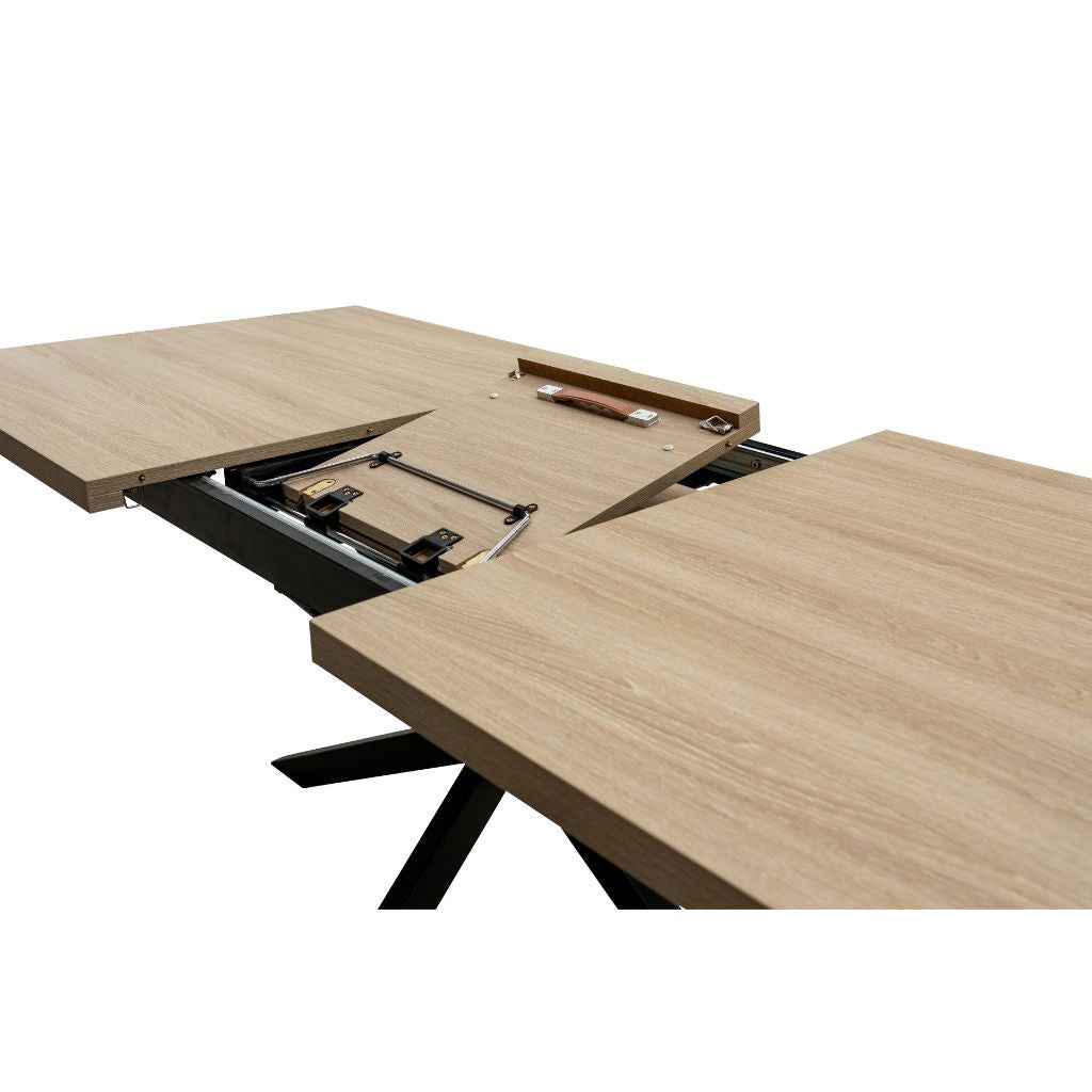 Delta 1.6m Extending Oak Dining Table  Extending