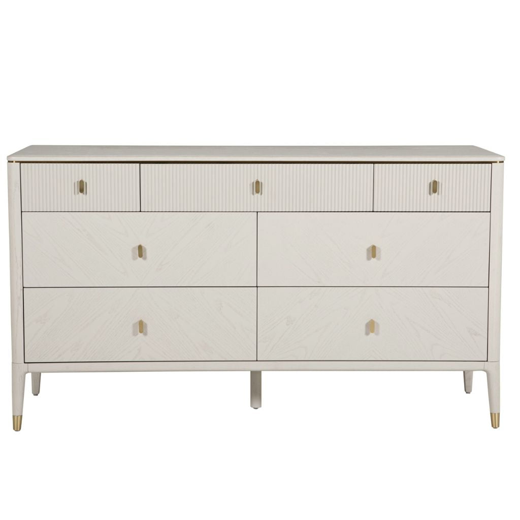 Diletta Stone 7 Drawer Chest Front