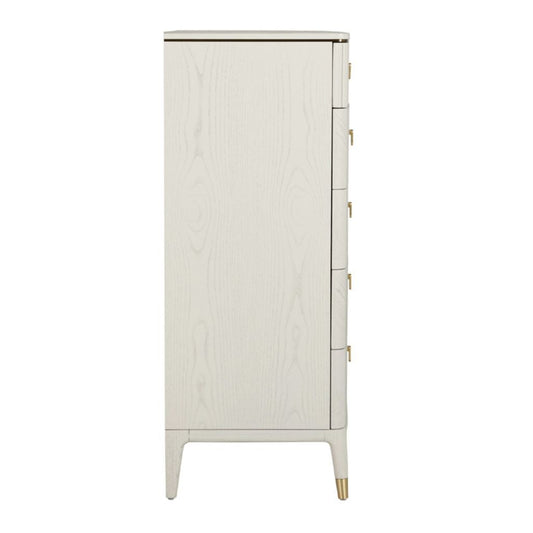 Diletta Stone 5 Drawer Tall Chest Side