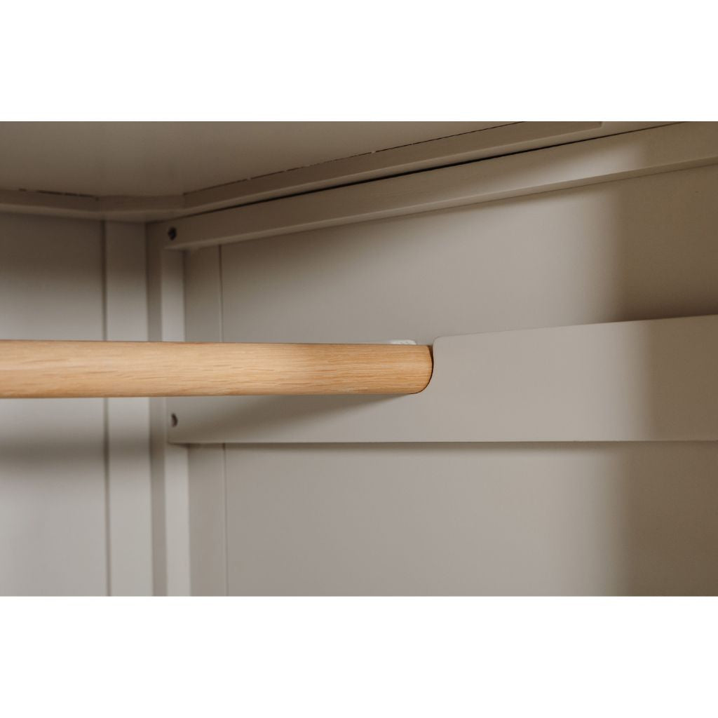 Doune Taupe 2 Door Wardrobe Rail