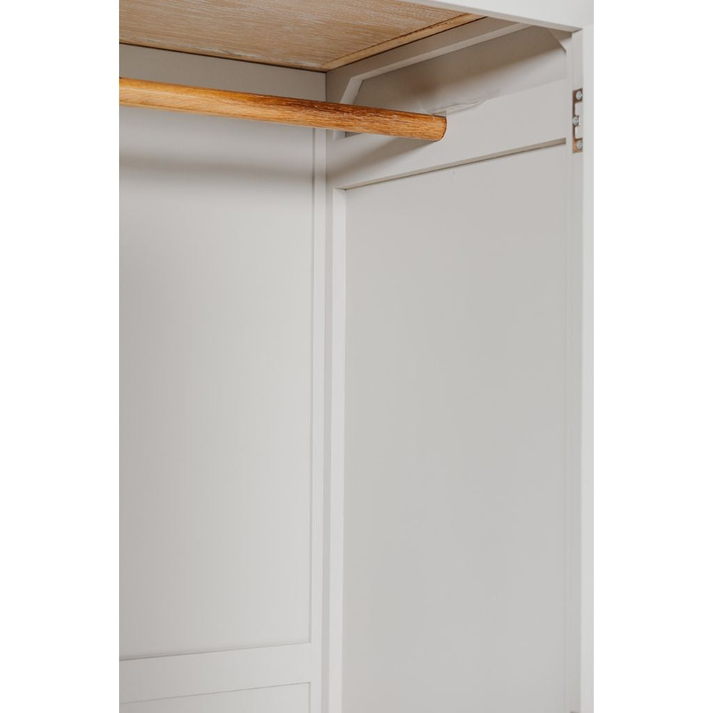 Doune Taupe 3 Door Wardrobe Rail