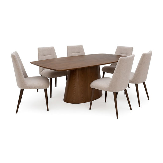 Empoli 1.8m Dining Table + 6 Cortona Chairs
