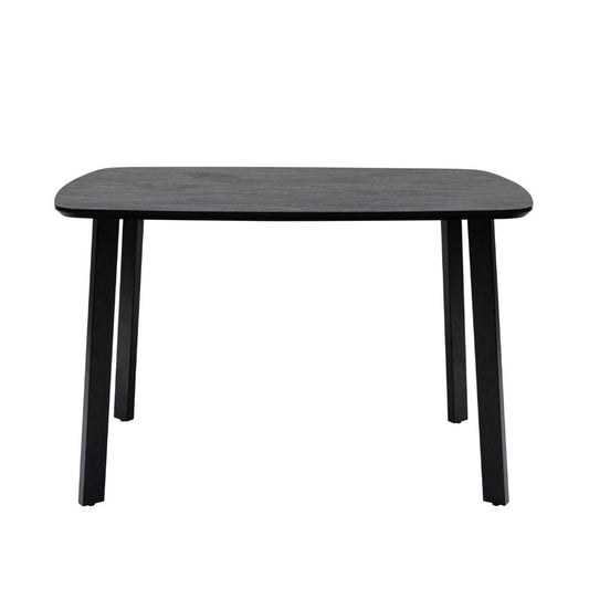 Grey rectangular table on a white background