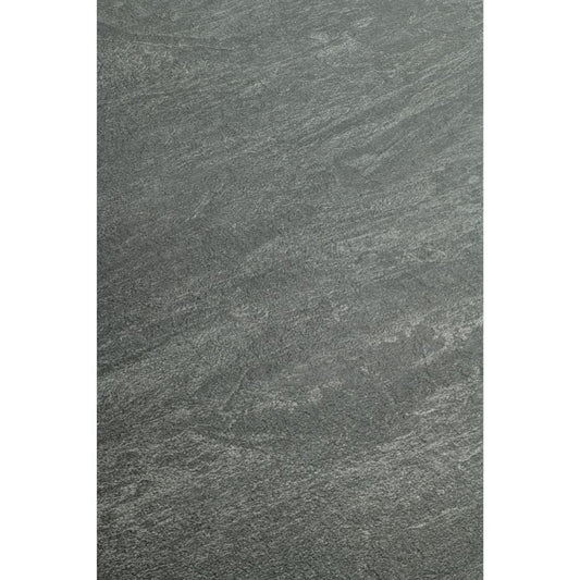 Textured grey stone table top on a white background