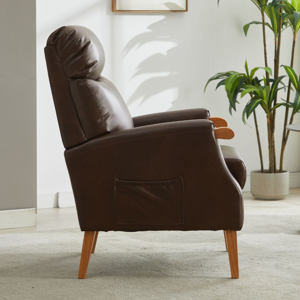 Brown PU chair
