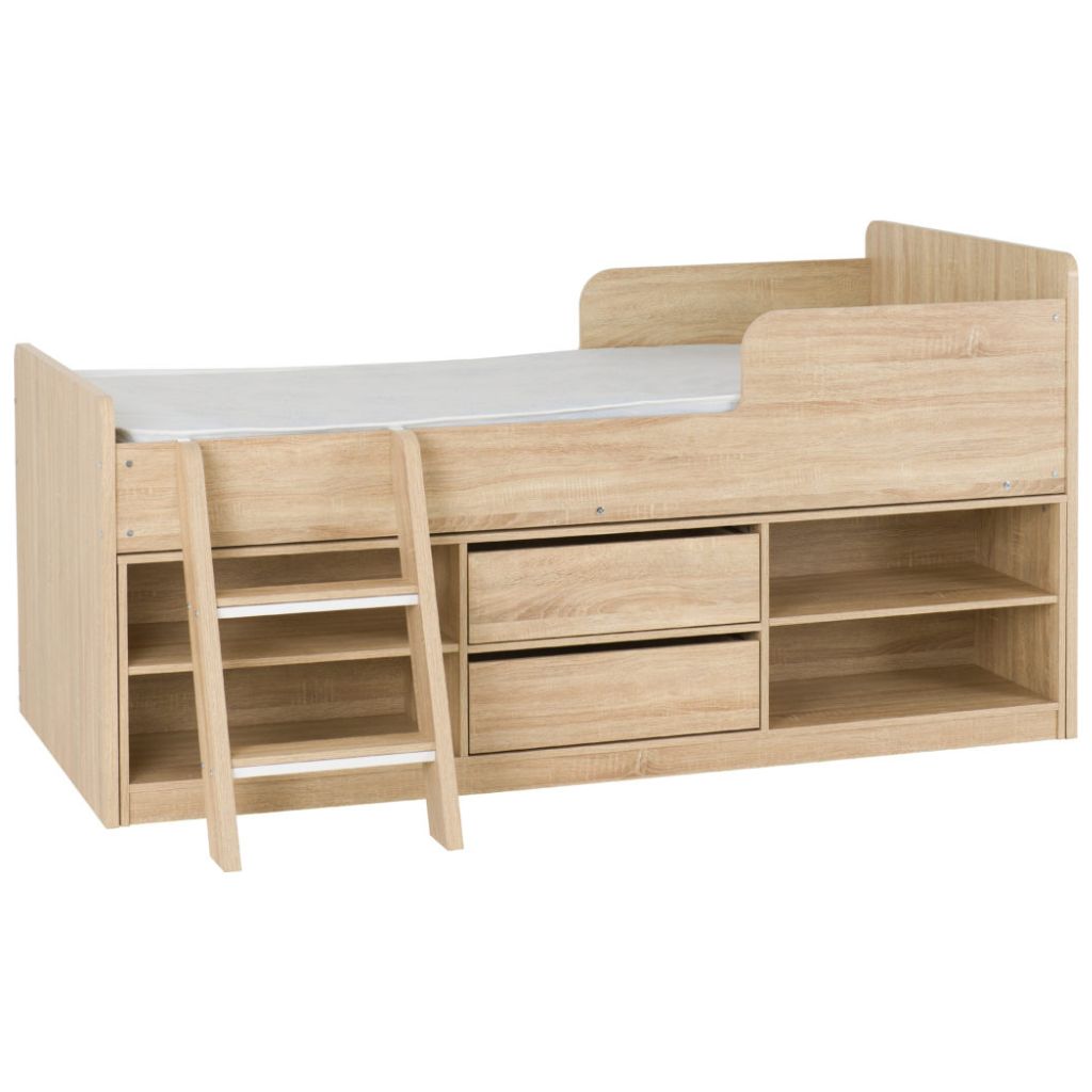 Felix Children's Sonoma Oak Veneer Low Sleeper