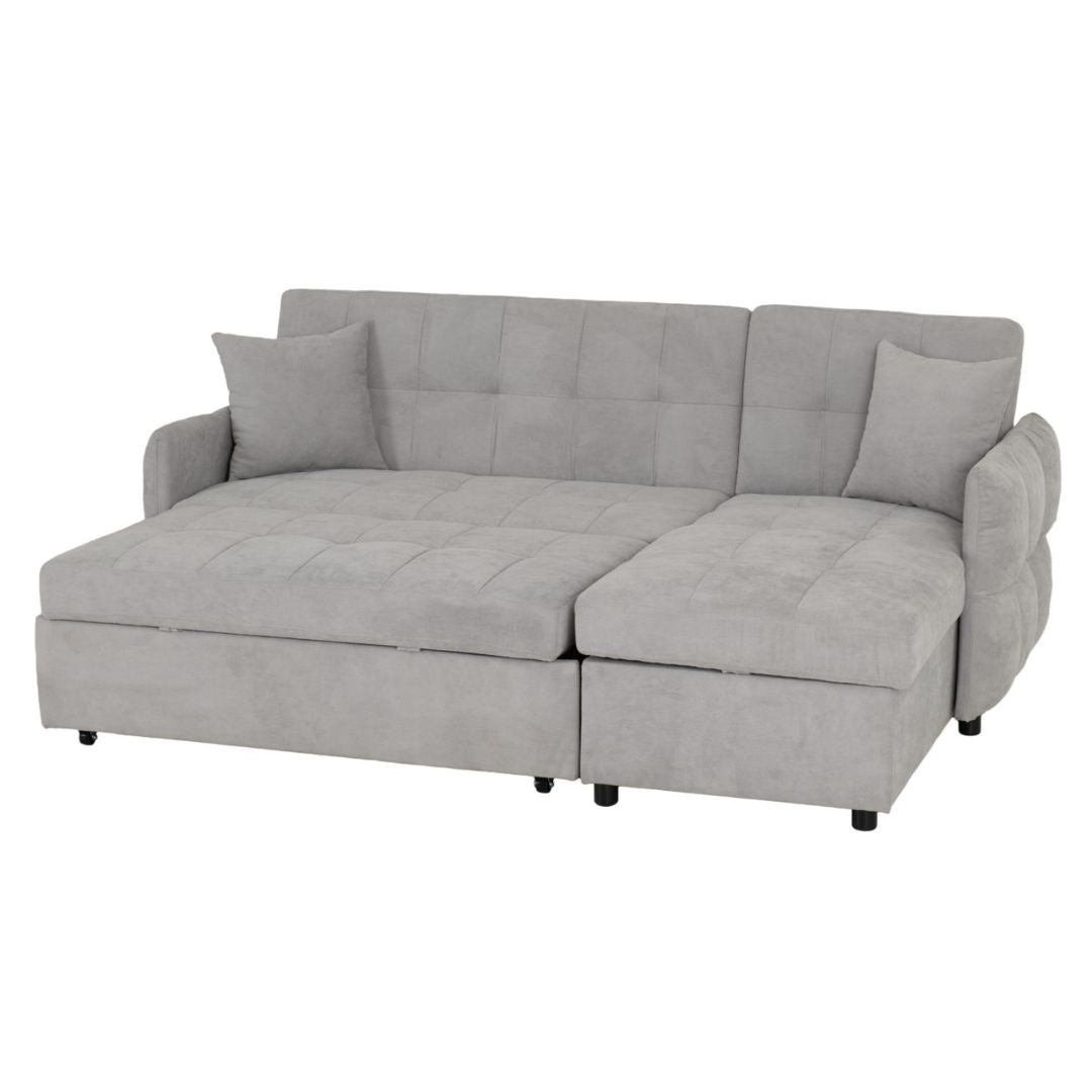 Grey Sofabed with Storage