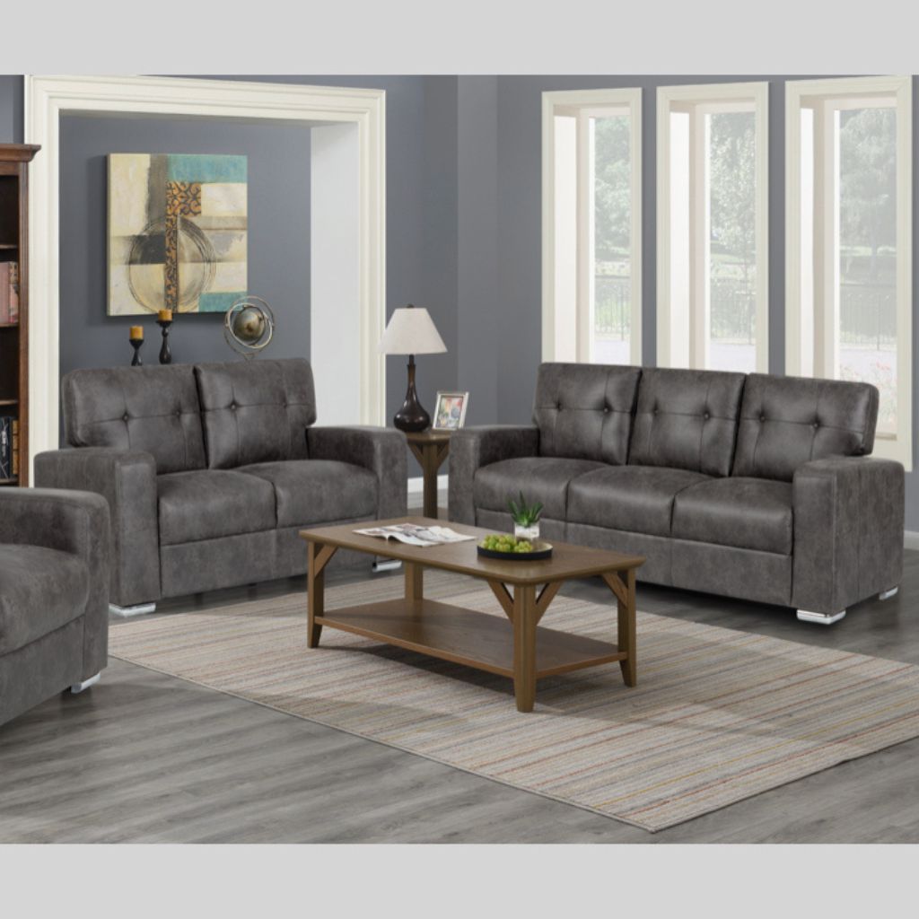 Hampton Dark Grey 3+2 Sofa Set