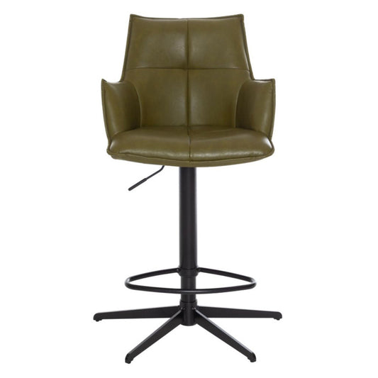 Jacob Green PU Bar Stool