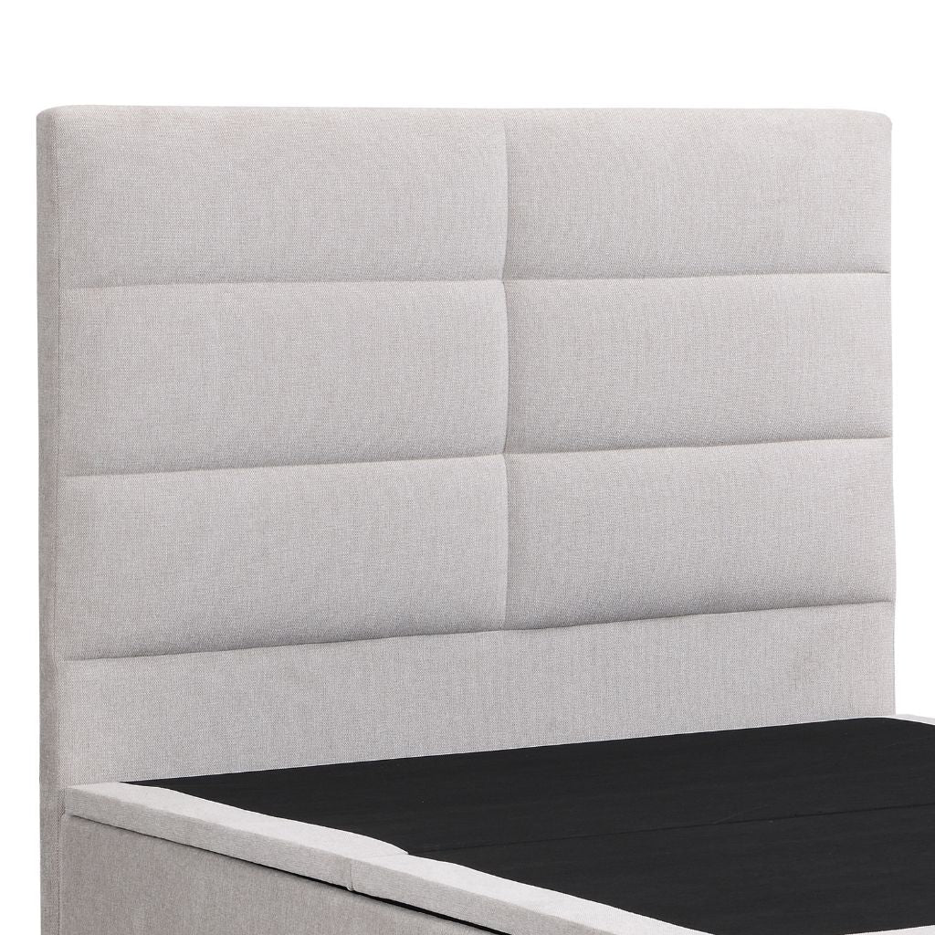 Jessica Beige Ottoman Storage Bedframe Headboard