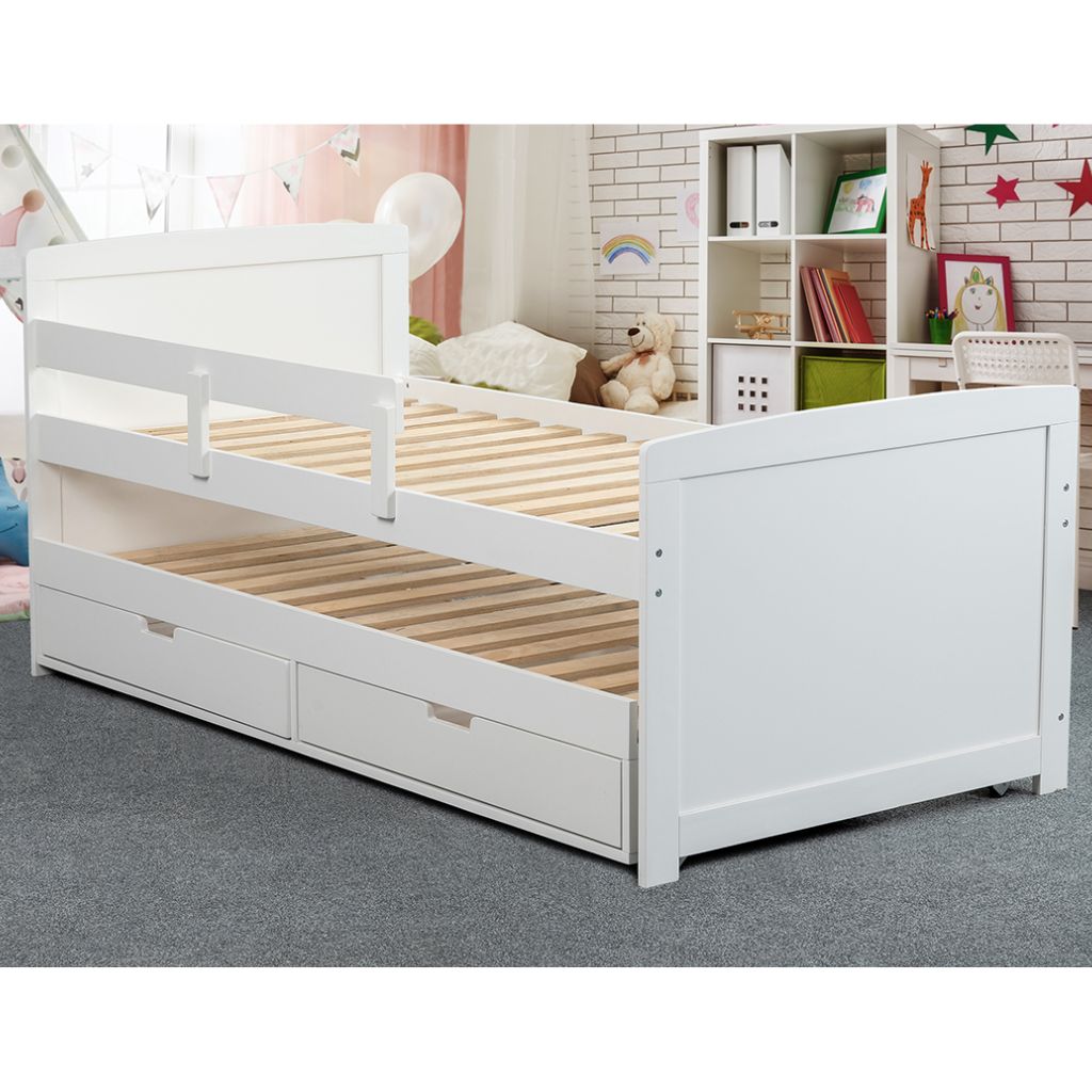 Jupiter White Bed w/ Underbed