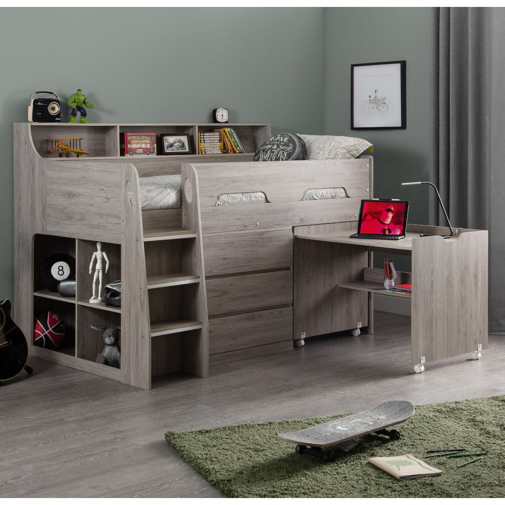 Jupiter Grey Oak Mid-Sleeper