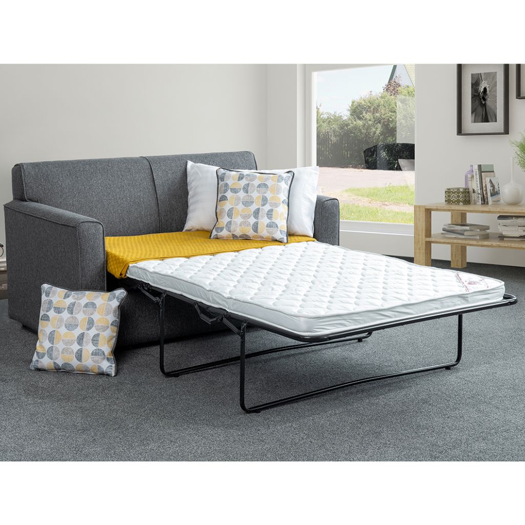 Kendal Chrono Charcoal 2-Seater Sofabed Open