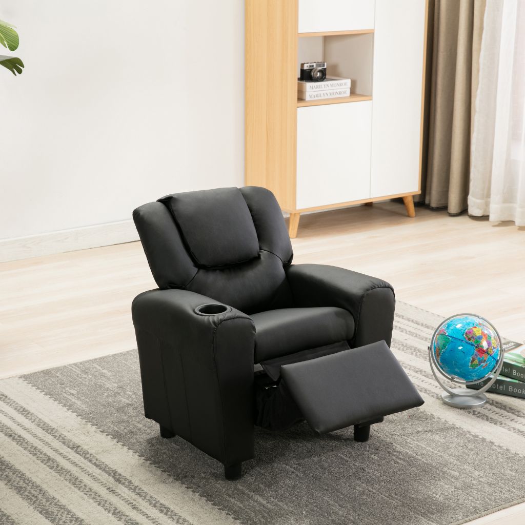 Kids Recliner in Black