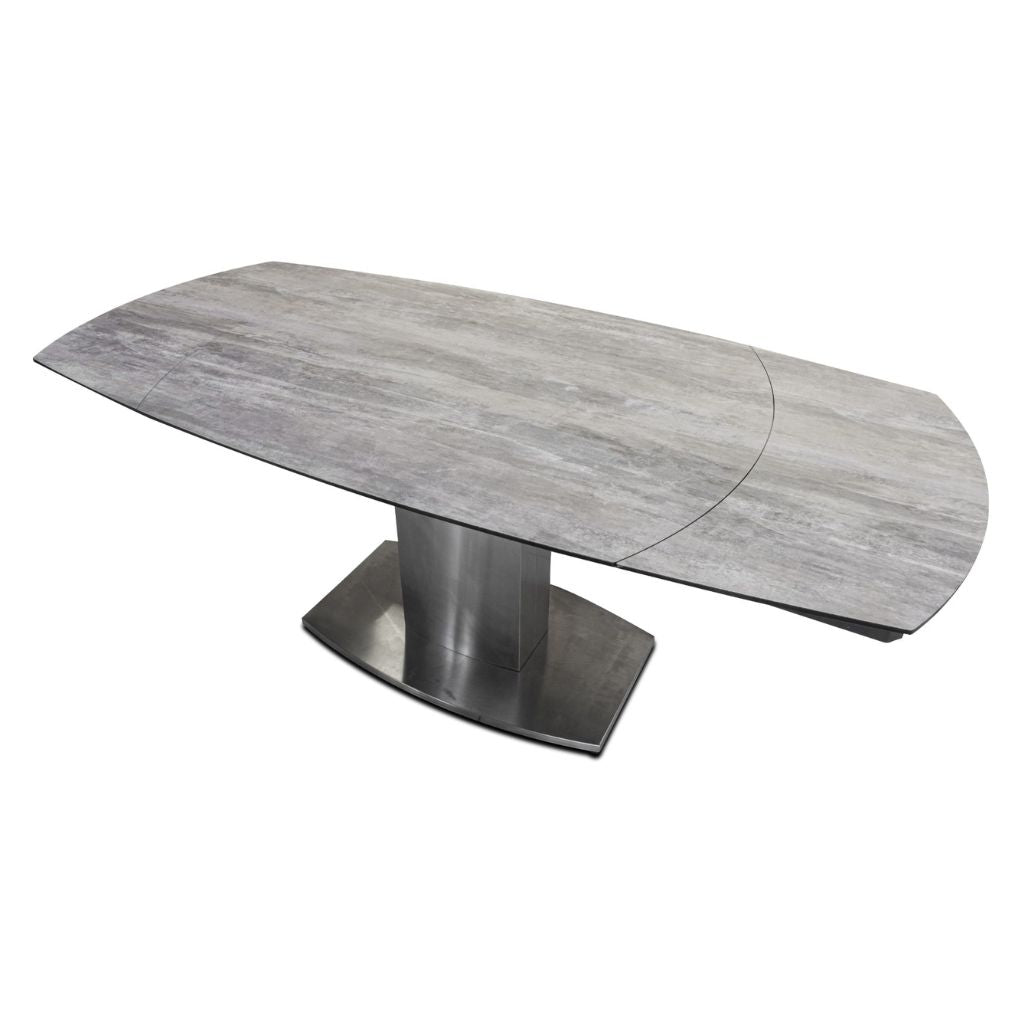Magnum Greige 1.2m Extending Dining Table Extended
