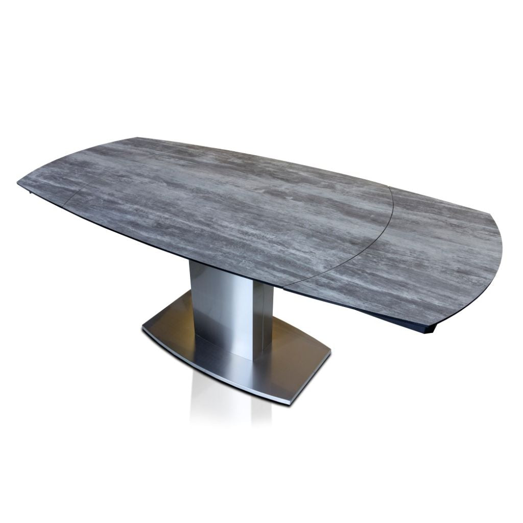Magnum Grey 1.2m Extending Dining Table Extended