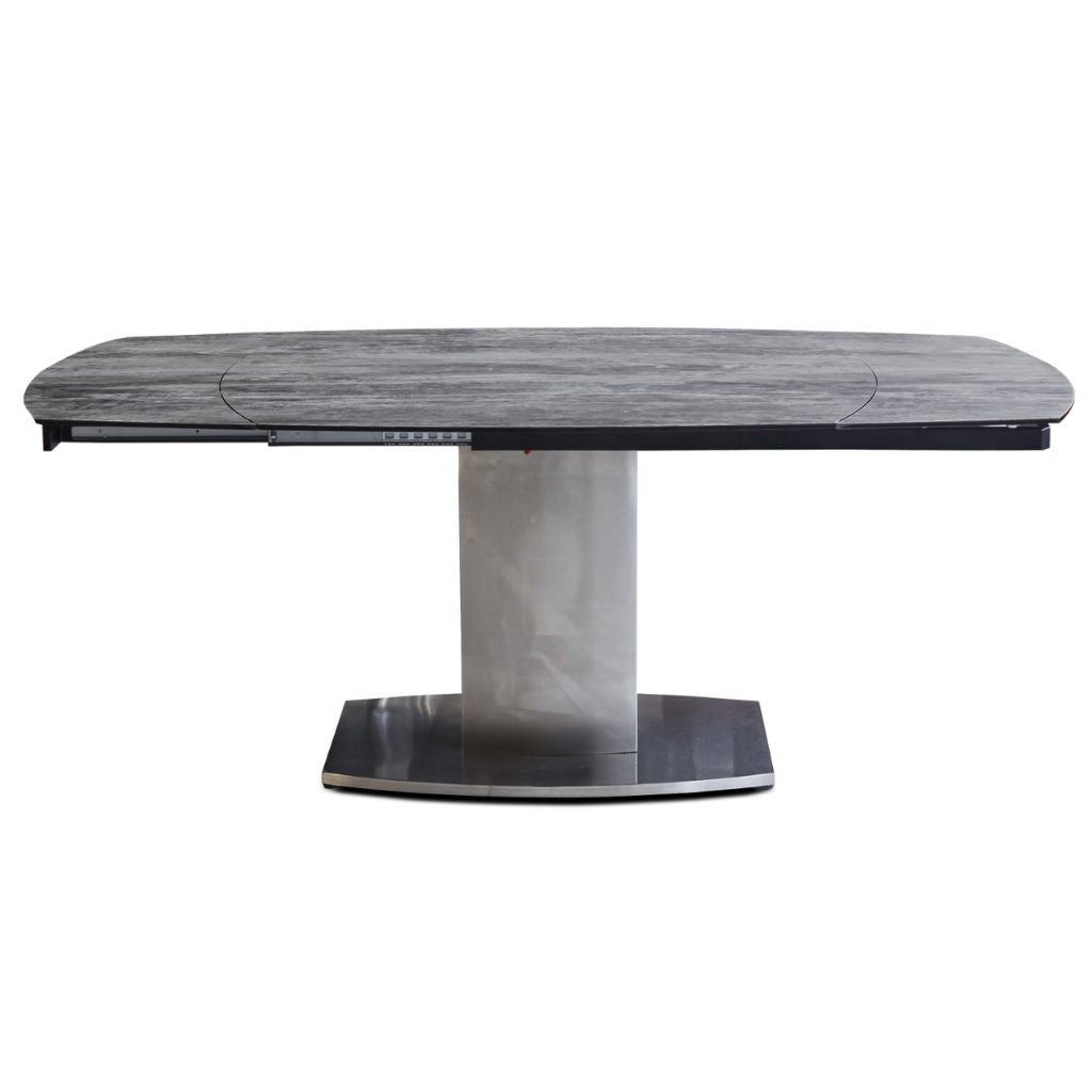 Magnum Grey 1.2m Extending Dining Table Front