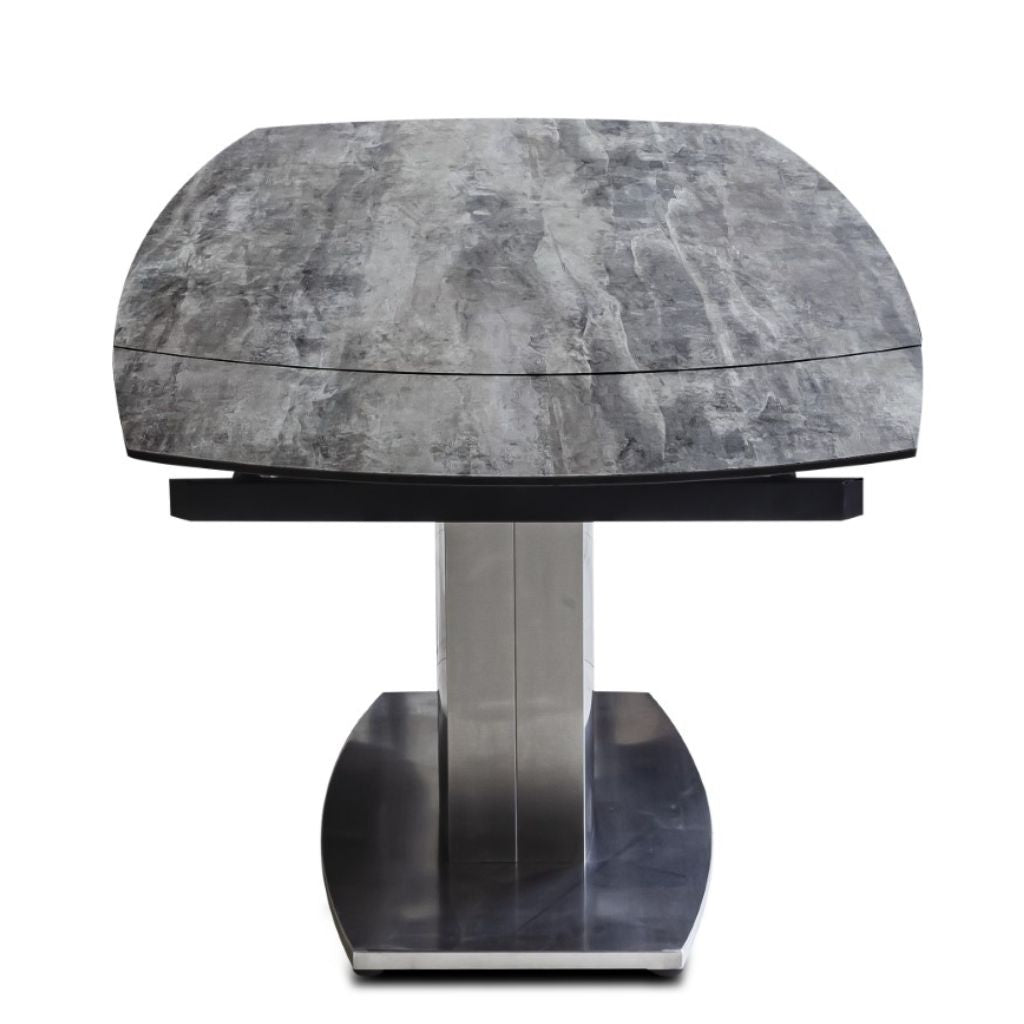 Magnum Grey 1.2m Extending Dining Table Side