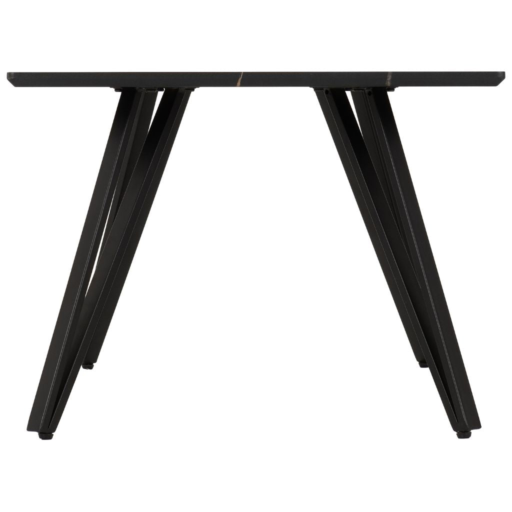 Marlow Black Marble Effect Coffee Table Side