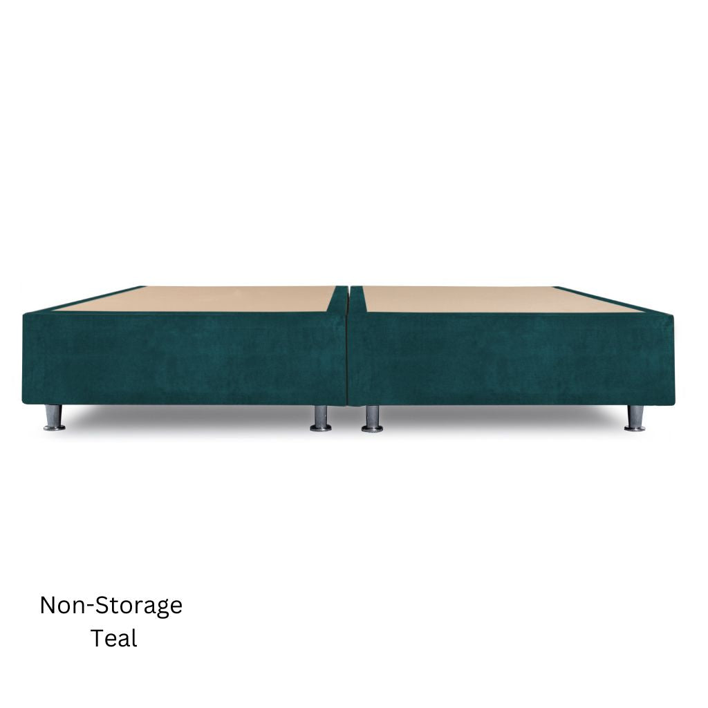 Evolve Non-Storage Divan Base Teal Side