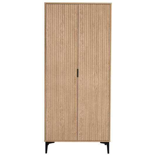 Miami Oak Effect 2 Door Wardrobe by Wholesale